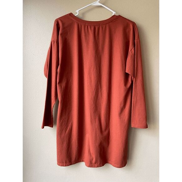House of Harlow 1960 Casual Crew Neck 3/4 Sleeve Burnt Orange Dress Size XS - Picture 2 of 2